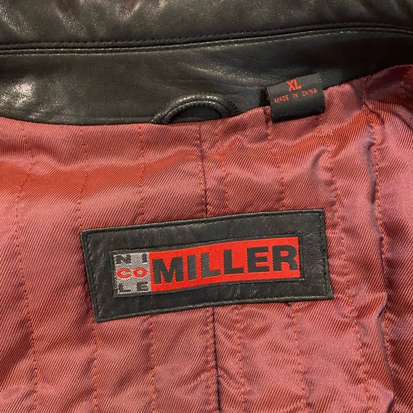 Men’s Nicole Miller leather coat - Picture 4 of 5